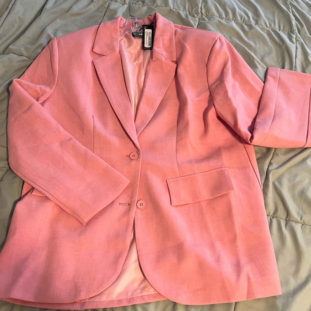 PrettyLittleThing Pink Blazer